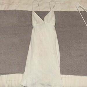 White mini dress